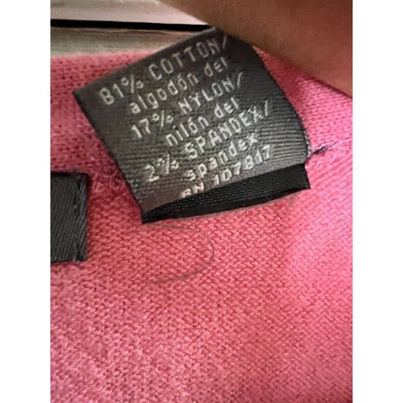 Kersh Essentials Cardigan Sweater , XL, Pink Button Front Deep V-Neck, Summer - Picture 4 of 5